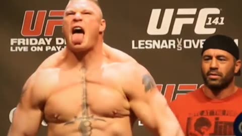 Joe rogan react to brock lesnar weight in