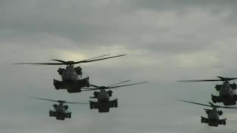 MH-53M Formation Flyover