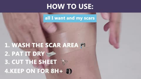 Silicone Scar Sheets 8 Pack.
