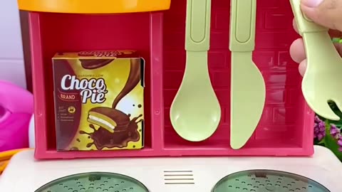 Satisfying with Unboxing & Review Miniature Kitchen Set Toys Cooking Video _ASMR