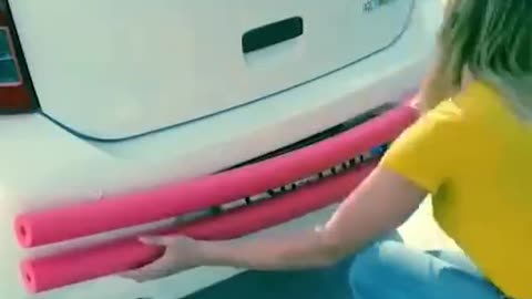 Lifehack afraid of damaging your bumper when parking? Here is the solution