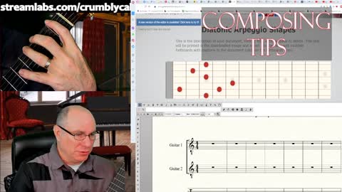 Composing for Classical Guitar Daily Tips: Diatonic Arpeggios in 3 Shapes!