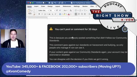 Does Facebook Have Any Standards?! (comedian K-von banned)
