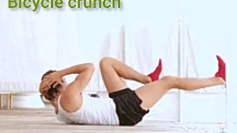 health GIF videos ( bicycle crunch )