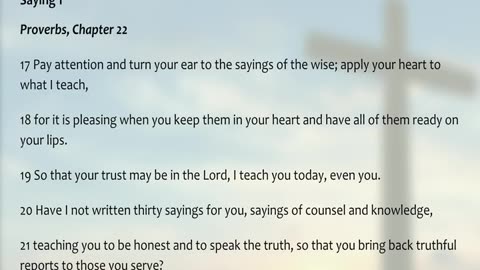 30 Saying of the Wise - Saying 1