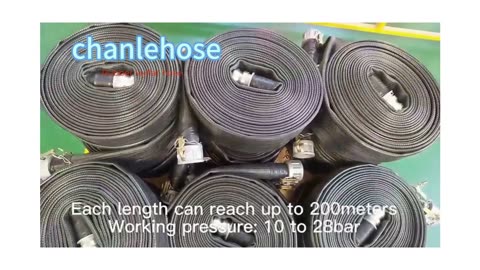 Rubber layflat hose - Chanlehose #rubberlayflathose #layflathose #oilhose