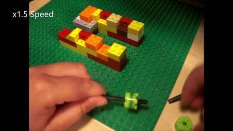 How to build a Lego egg coloring machine step 6