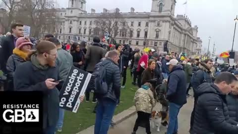 #LIVE London Freedom Rally, Parliament Square (18.12.21)