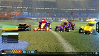Rocket league with my cousins and bro