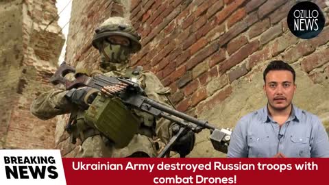 Ukrainian Army destroyed Russian troops with combat Drones!