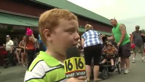 "Apparently" This Kid is Awesome, Steals the Show During Interview