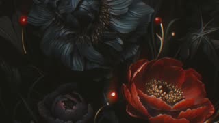 Dark Flowers | Gothic Flowers | Gothic Art | Digital Art | AI Art #darkflora