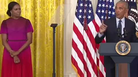 Former President Barack Obama And Former First Lady Michelle Returns At The White House