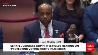 Rep. Wesley Hunt Drops the Hammer on Democrats Opposed to Voter ID at Senate Hearing