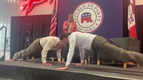 Tom Cotton And Chuck Grassley (Age 87) Do 22 Pushups To Honor Veterans