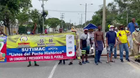 Manifestación 28M a la altura de Albornoz