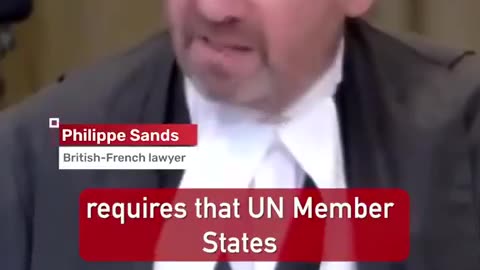 Philippe Sands, Palestinian representative at the ICJ hearing today on the Israeli occupation