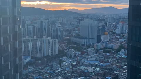 Apartment sunrise where Jungkook and Son Heung-min live