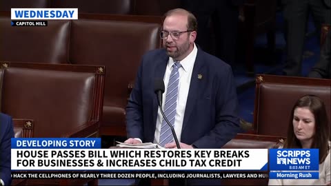 House passes $78B bipartisan tax bill benefiting parents, corporations