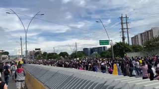 Video: Avanza la marcha de este lunes en Bucaramanga 3