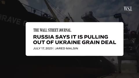 How Russia's Economic War in the Black Sea Is Impacting Ukraine | WSJ