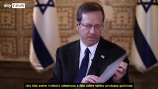 O PRESIDENTE ISRAELITA AFIRMA QUE O HAMAS ESTÁ PREPARANDO 'ARMAS QUÍMICAS'...??? Será mesmo?