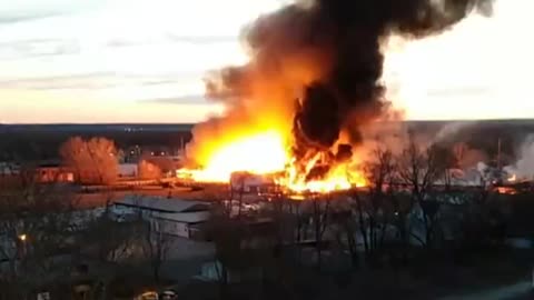 emergency crews are on the scene of a massive fire located in Rock Island, Illinois