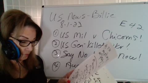 80123 US Mil in CA v Chicoms! US Gen Killed in Ukraine! Say No to Fed Now! Aug! US Billie E42
