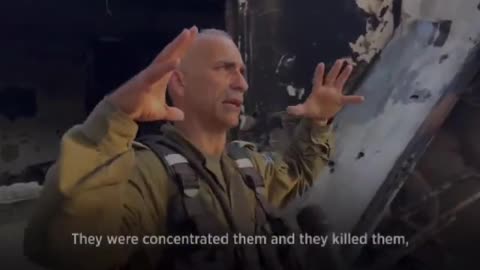 Admission of an Israeli soldier to having killed 8 babies