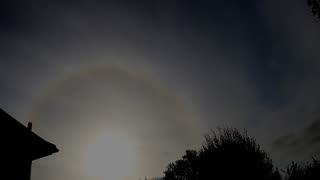 timelapse from a dirty morning sky in birmingham uk 29.4.24