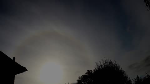 timelapse from a dirty morning sky in birmingham uk 29.4.24