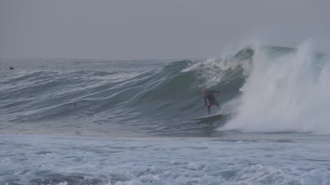 Surfing on the sea