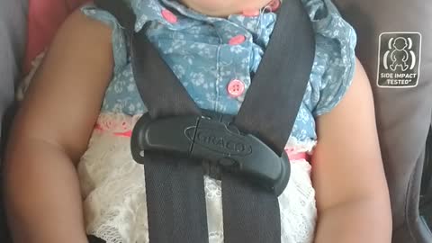 baby singing in the car