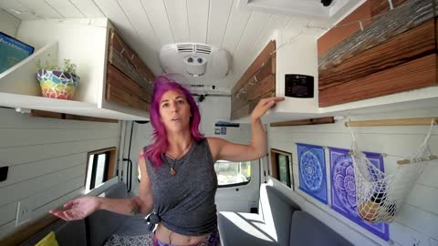 She Built A Nissan Work Van Into An Amazing Tiny House // Solo Female Vanlife