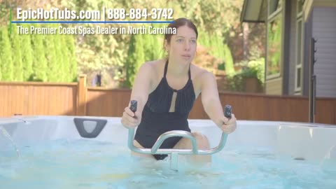 Swim Spa Bike Accessory Demo | Coast Swim Spa Dealer in NC