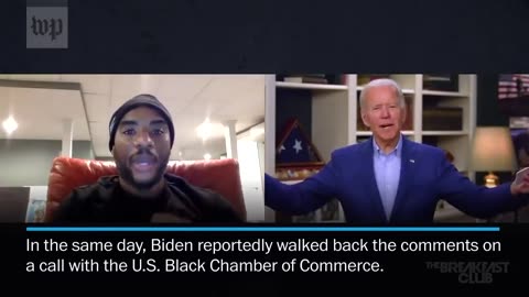 JOE BIDEN SAYS THAT BLACK TRUMP SUPPORTERS ARE NOT BLACK