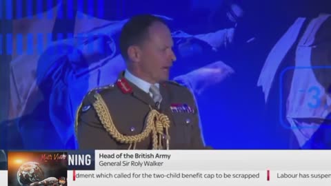 UK MUST BE READY FOR WAR IN THREE YEAR.HEAD OF BRITISH ARMY