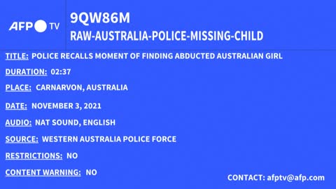 Western Australian police officer recalls finding four-year-old Cleo Smith