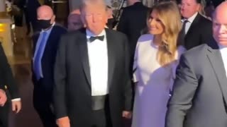 Donald and Melania Trump at Mar-a-Lago
