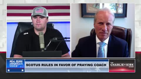 CEO of First Liberty Institute Kelly Shackelford talks to Charlie Kirk about Supreme Court upholding Christian coach's right to pray at games