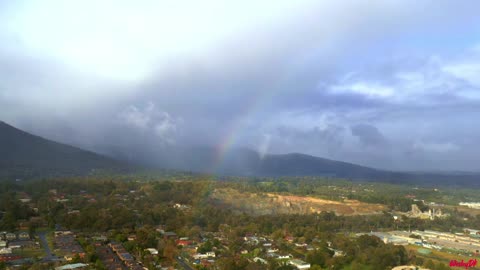 Rainbow over local Quarry