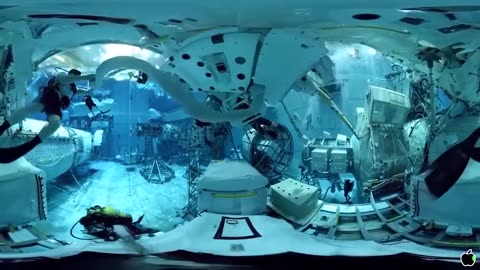 NASA films its ISS space walks in their Neutral Buoyancy Lab