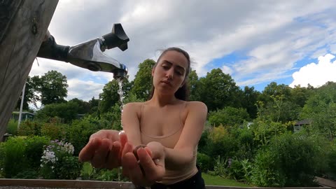 SWEDISH ASMR OUTSIDE IN NATURE | Water sounds_ Birds chirping & Tingles from Rocks