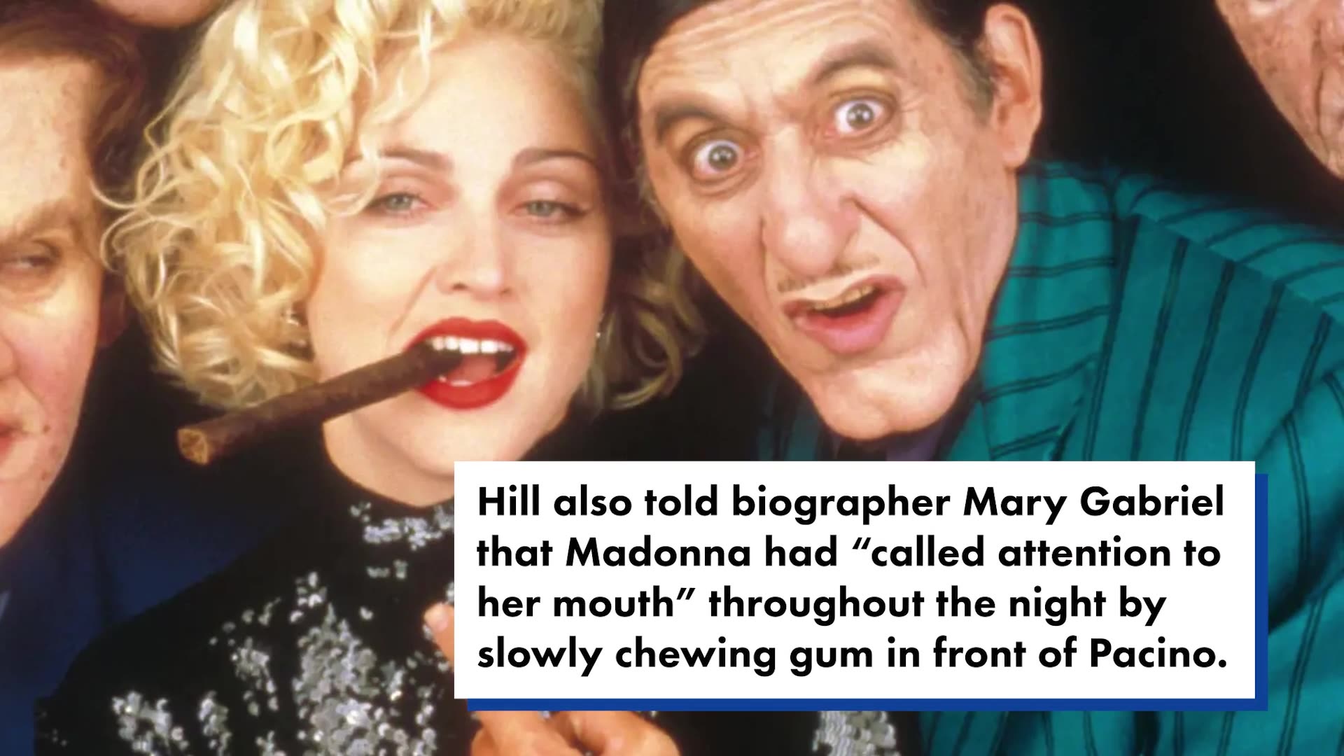 Madonna allegedly stuck her tongue in Al Pacino's ear when they met