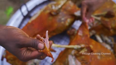 3 Full Goat Arabian Mutton Mandi Recipe Cooking In Village - Kuzhi Mandhi Biryani