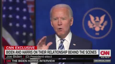 Joe Biden is asked about his disagreements with Kamala Harris