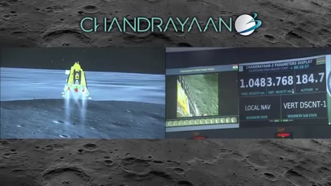 #Chandrayaan3 lands successfully on near the south pole of the moon