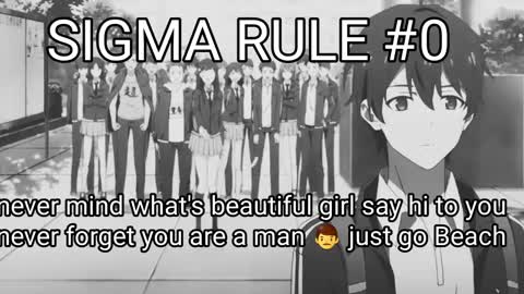 SIGMA RULE anime #shorts 😎