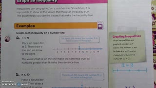 Gr 6 - Ch 8 - Lesson 6 - Write and Graph Inequalities