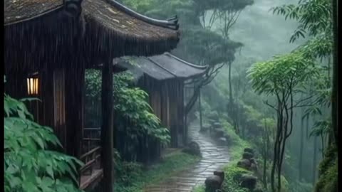 Beautiful Huts And Amazing Raining Views